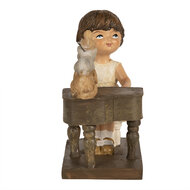 Clayre & Eef | Decoratie kind Bruin 10x6x10 cm | 6PR5029