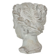 Clayre & Eef | Decoratie Buste Buste Grijs 12x11x17 cm | 6TE0293