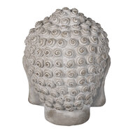 Clayre & Eef | Decoratie Beeld Boeddha Grijs 15x15x19 cm | 6TE0360M
