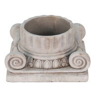 Clayre & Eef | Bloempot Binnen Grijs 21x21x11 cm | 6TE0390S