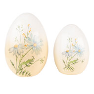 Clayre & Eef | Decoratie ei Geel ø 11x17 cm | 6TE0465