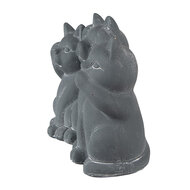 Clayre & Eef | Decoratie Kat Grijs 22x10x16 cm | 6TE0475