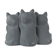 Clayre & Eef | Decoratie Kat Grijs 22x10x16 cm | 6TE0475