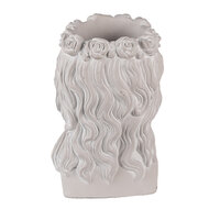 Clayre & Eef | Bloempot Binnen Grijs 20x17x30 cm | 6TE0486
