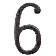 Clayre & Eef | Cijfer 6 Bruin 7x1x14 cm | 6Y0264-6