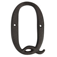 Clayre & Eef | IJzeren Letter Q Bruin 8x1x13 cm | 6Y0840-Q