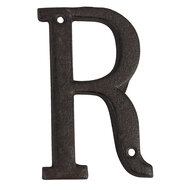 Clayre & Eef | IJzeren Letter R Bruin 8x1x13 cm | 6Y0840-R