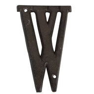 Clayre & Eef | IJzeren Letter W Bruin 8x1x13 cm | 6Y0840-W