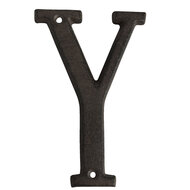 Clayre & Eef | IJzeren Letter Y Bruin 8x1x13 cm | 6Y0840-Y