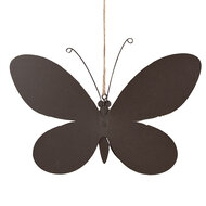 Clayre & Eef | Decoratie hanger vlinder Roze 22x4x14 cm | 6Y5578M