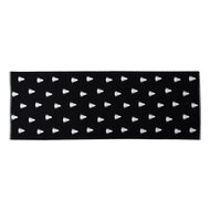 Clayre & Eef | Tafelloper Zwart, Wit 50x140 cm | BWX64