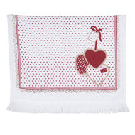 Clayre & Eef | Gastendoekje Rood, Wit 40x66 cm | CT010