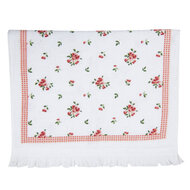 Clayre & Eef | Gastendoekje Wit, Roze, Groen 40x66 cm | CT013