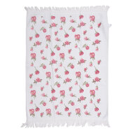 Clayre & Eef | Gastendoekje Wit Roze 40x66 cm | CT029