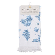 Clayre & Eef | Gastendoekje Wit Blauw 40x66 cm | CTBRB