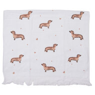 Clayre & Eef | Gastendoekje Beige, Bruin 40x66 cm | CTDHL1