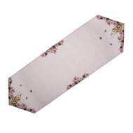 Clayre & Eef | Tafelloper Roze, Beige 50x160 cm | HBU65