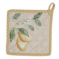Clayre & Eef | Pannenlap Beige, Geel 20x20 cm | LEL45