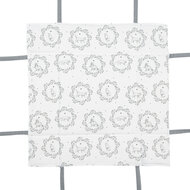 Clayre & Eef | Broodmand Wit Grijs 35x35x8 cm | LGC47