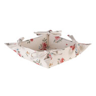 Clayre & Eef | Broodmand Beige, Groen, Rood 35x35x8 cm | LRC47