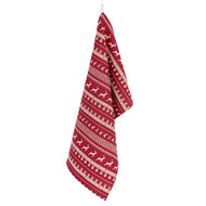 Clayre & Eef | Theedoek Rood, Beige 50x85 cm | NOC42C-3