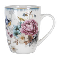 Clayre & Eef | Servies Mok Wit 12x8x10 cm / 360 ml | PIRMU