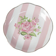 Clayre & Eef | Kop en schotel Roze 12x9x6 cm / ø 14x2 cm / 200 ml | SWRKS