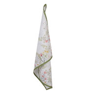 Clayre & Eef | Theedoek Wit Groen 50x70 cm | WFF42