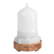 Clayre & Eef | Geurolie diffuser Wit Bruin ø 9x17 cm | 6CE1838