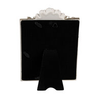 Clayre & Eef | Fotolijst Wit Zilverkleurig 14x2x22 cm / 10x15 cm | 2F1142