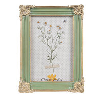 Clayre &amp; Eef   | Fotolijst Groen Goudkleurig 13x2x18 cm / 10x15 cm | 2F1147