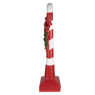 Clayre & Eef | Decoratie zuurstok Rood Wit 35x23x100 cm | 5PR0127