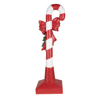 Clayre & Eef | Decoratie zuurstok Rood Wit 35x23x100 cm | 5PR0127