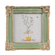 Clayre & Eef | Fotolijst Groen Goudkleurig 13x2x13 cm / 10x10 cm | 2F1149