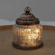 Clayre &amp; Eef   | Decoratie met LED Roze &oslash; 10x13 cm / 2xAAA | 6GL4599