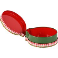 Dekoratief | Hanger doosje 'Reindeer/Santa', metaal, 12x11x4cm, set van 2 stuks | A245776