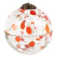 Dekoratief | Kerstbal pot 'Blurred Terra', glas, 10x10x11cm | A248023