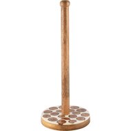 Dekoratief | Keukenrolhouder 'Timber', naturel, hout, 15x15x36cm | A248414