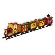 Clayre & Eef | Tiffany Tafellamp Trein Rood Groen 100x9x20 cm E14/max 5x7W | 5LL-9350