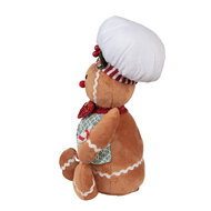 Clayre & Eef | Decoratie peperkoekpop Bruin Wit 19x14x35 cm | 65583