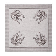 Clayre & Eef | Servetten Katoen Set van 6 Beige Bruin 40x40 cm | GTW43