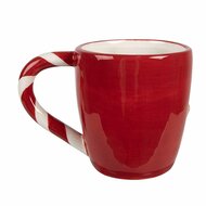 Clayre & Eef | Mok Rood Bruin 14x9x10 cm / 325 ml | 6CEMU0158