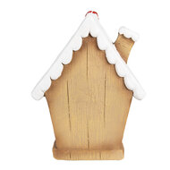 Clayre & Eef | Decoratie Huis met LED Bruin 27x11x36 cm | 6MG0050