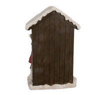 Clayre & Eef | Decoratie Beeld Kinderen Bruin Rood LED 13x10x20 cm | 6PR4177
