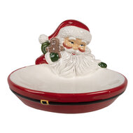 Clayre & Eef | Serveerschaal Rood Wit 16x19x3 / 10 cm | 6CE1853