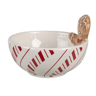 Clayre & Eef | Kom Wit Bruin ø 12x6 / 9 cm / 250 ml | 6CE1858
