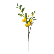 Clayre & Eef | Decoratie tak met Citroenen Geel Groen 20x7x102 cm | 5PL0105