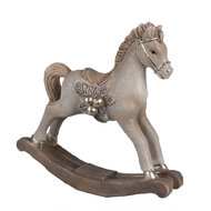 Clayre & Eef | Decoratie Hobbelpaard Beige 17x5x16 cm | 6PR4170