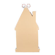 Clayre & Eef | Decoratie Huis Bruin Roze 50x15x93 cm | 5PR0137