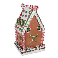 Clayre & Eef | Decoratie Huis Bruin 20x20x37 cm | 6PR4252